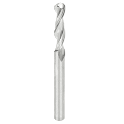 1/4" x 3" Up-Cut Ball Nose Spiral Router Bit, 2-Flute, 1/4" Shank
