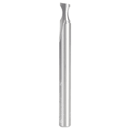 1/4" Radius x 1/4" x 2-1/2" Solid Carbide 'O' Flute, Plastic Edge Rounding Straight Router Bit, 1-Flute, 1/4" Shank
