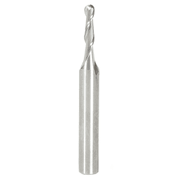 3mm x 50mm Up-Cut Ball Nose Spiral Router Bit, 2-Flute, 6mm Shank