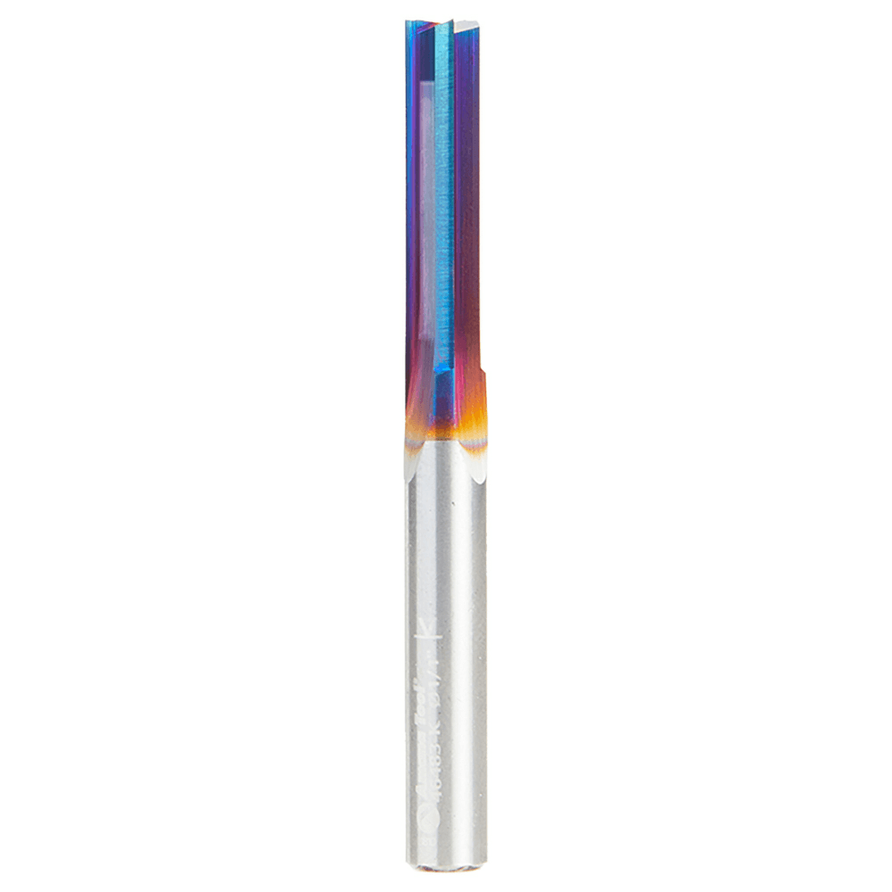 1/4" x 2-1/2" Spektra Plastic Cutting 'V' Triple Straight Bit, 3-Flute, 1/4" Shank