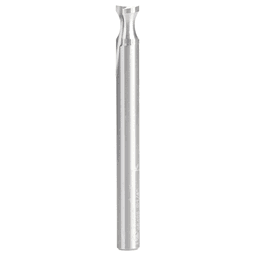 1/4" Radius x 1/4" x 2-1/2" Solid Carbide 'O' Flute, Plastic Edge Rounding Straight Router Bit, 2-Flute, 1/4" Shank