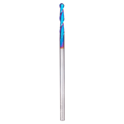 1/4" Dia x 1-1/2" Solid Carbide Spektra Extreme Tool Life Coated Up-Cut Ball Nose Spiral Router Bit, 1/4" Shank