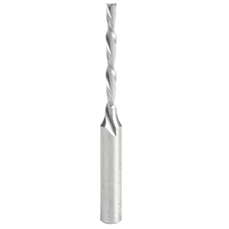 1/8" x 2-1/2" Foam Cutting Down-Cut Square End Spiral Router Bit, 2-Flute, 1/4" Shank