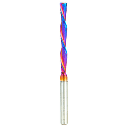 1/4" x 4" Spektra Foam Cutting Down-Cut Square End Spiral Router Bit, 2-Flute, 1/4" Shank