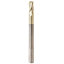 1/2" Dia x 1" Extra Long CNC 2D/3D Carving Flat Bottom 0.10° Straight Angle Solid Carbide Router Bit, 3 Flute, 1/2" Shank