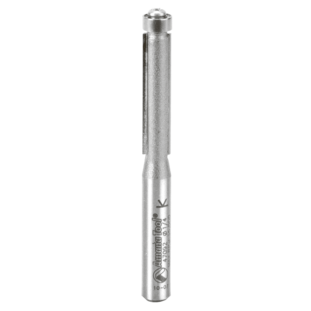 1/4" x 2-1/2" Flush Trim Bit, 2-Flute, 1/4" Shank
