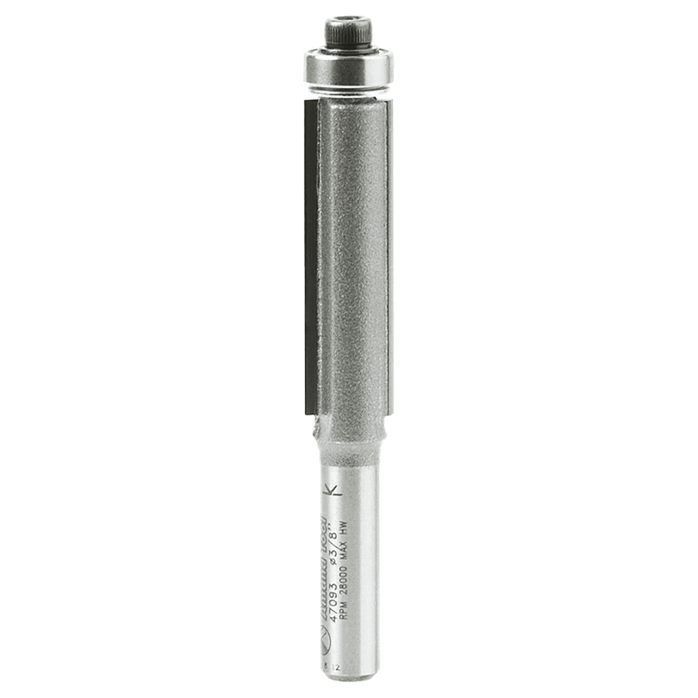 3/8" x 2-3/8" Flush Trim Bit, 2-Flute, 1/4" Shank