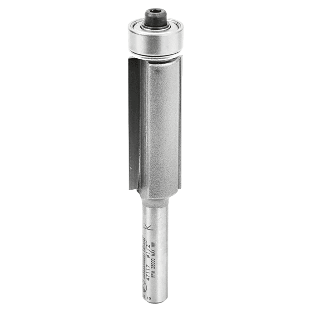 1/2" x 2-3/4" Flush Trim Bit, 2-Flute, 1/4" Shank