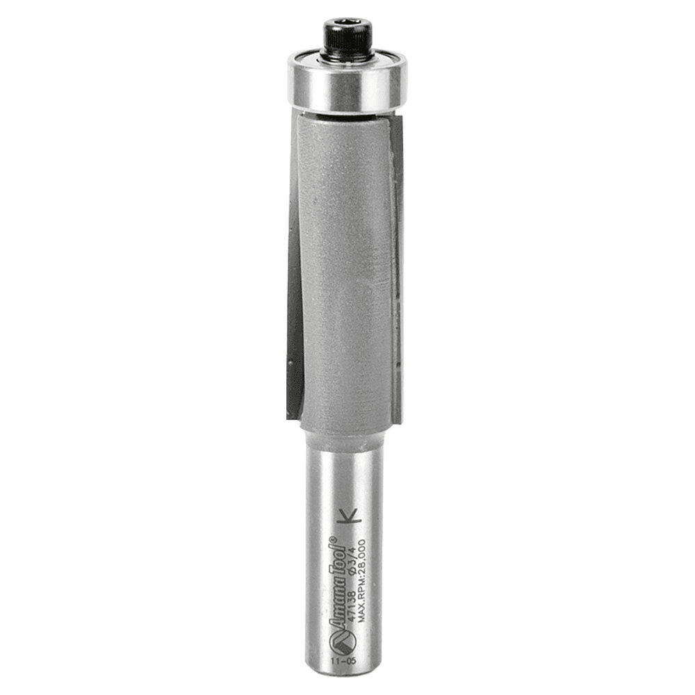 3/4" x 4-1/4" SuperTrim Down-Shear Flush Trim Bit, 2-Flute, 1/2" Shank