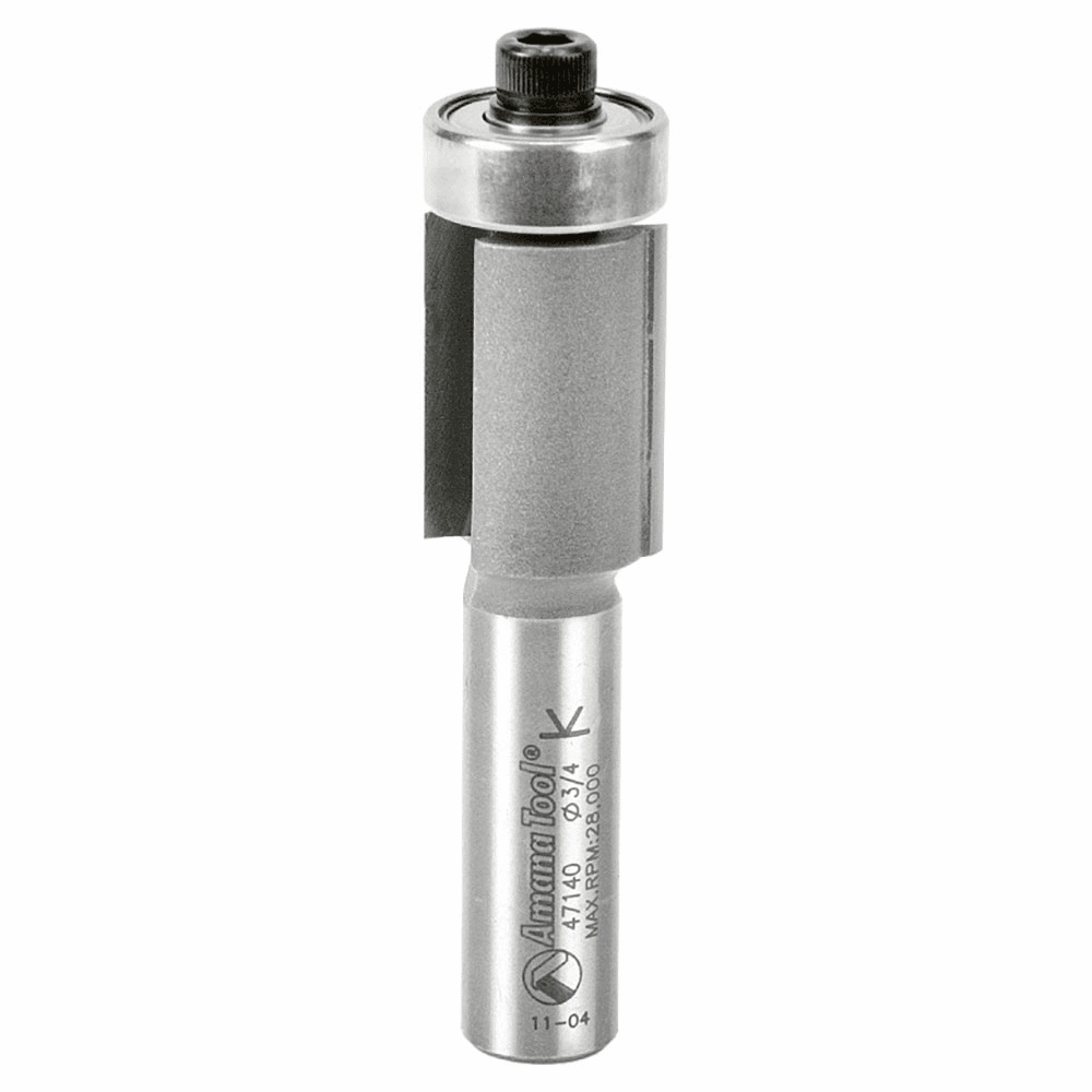 3/4" x 3-1/4" Flush Trim Bit, 2-Flute, 1/2" Shank