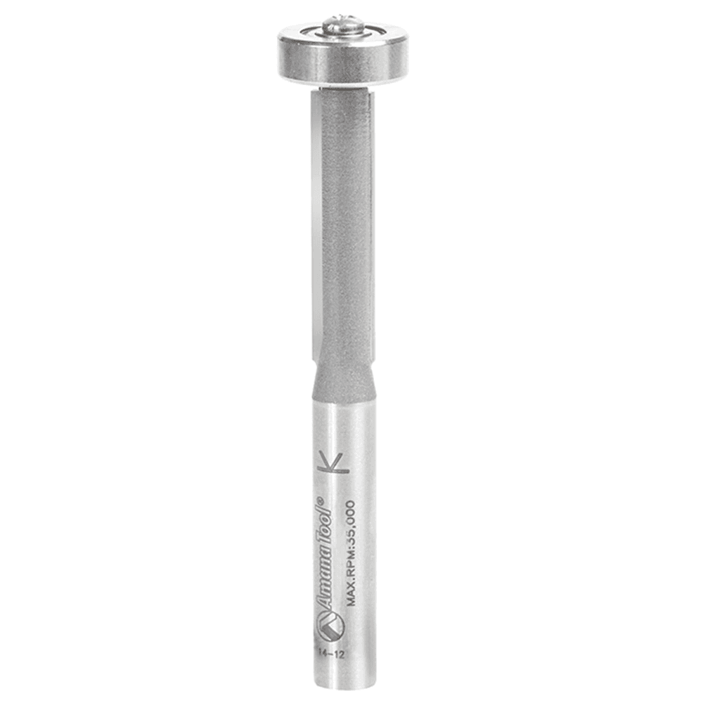 1/4" x 2-1/2" x 1/8" Overhang Trim Bit, 2-Flute, 1/4" Shank
