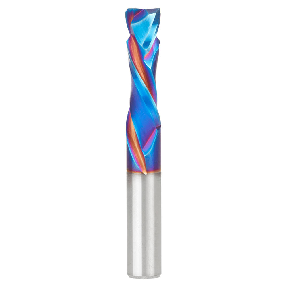 10m Dia m x 32mm CNC Solid Carbide Spektra Extreme Tool Life Coated Compression Spiral Bit, 2 Flute, 10mm Shank