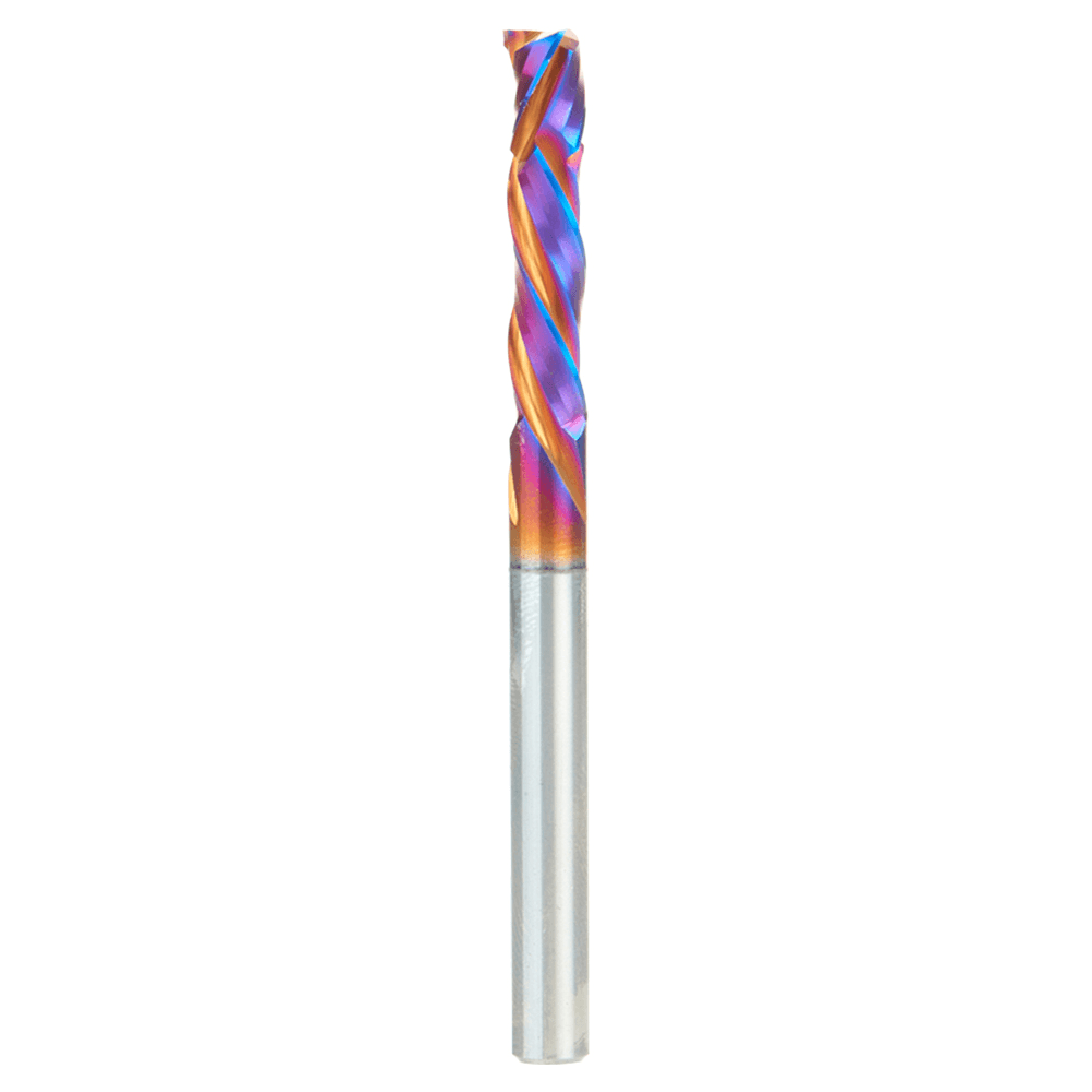 6mm x 28mm CNC Solid Carbide Spektra Extreme Tool Life Coated Compression Spiral Bit, 3-Flute, 6mm Shank