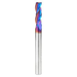 6mm x 63mm Solid Carbide Up-Cut Spektra Extreme Tool Life Coated Spiral Router Bit, 3-Flute, 6mm Shank