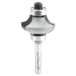 1-1/4" x 5/16" Radius Matching Corner Round/Cove Router Bit with Double Ball Bearing, 1/4" Shank