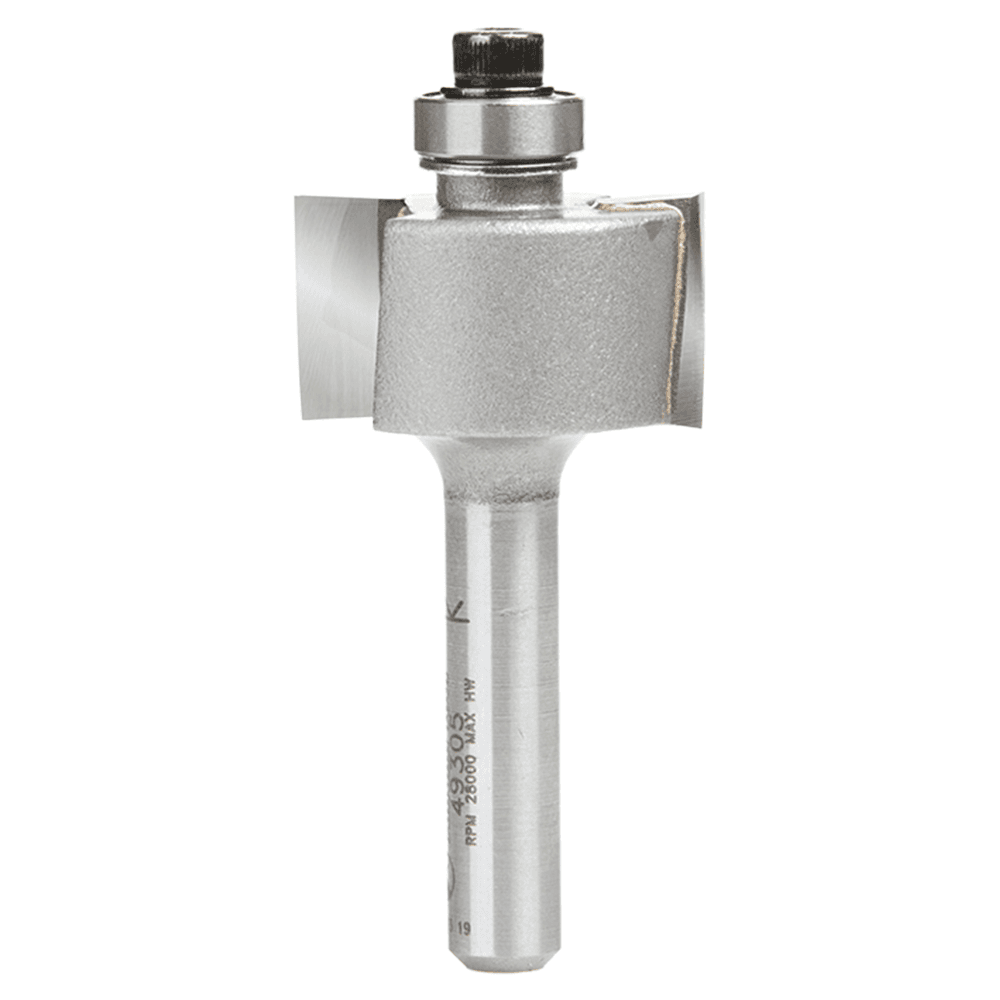 1/4" Depth x 7/8" Dia x 1/2 Rabbeting Bit, 1/4" Shank