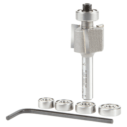 51/64" Dia x 17/32" Binding/Rabbeting Bit, Set, 1/4" Shank