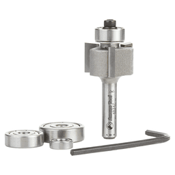 7/8" Dia x 1/2" Multi-Rabbet Four Different Rabbet Bit, 1/4" Shank, 3 Flute