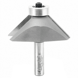 3" x 3" Chamfer Bit, 2-Flute, 1/2" Shank