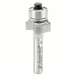 1-3/4" x 1/16" Radius Corner Rounding Bit with Ball Bearing Guide, 2-Flute, 1/4" Shank