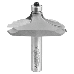 2-9/16" x 2-3/4" x 11/64" Radius Table Edge Thumbnail/Bead Router Bit, 2-Flute, 1/2" Shank