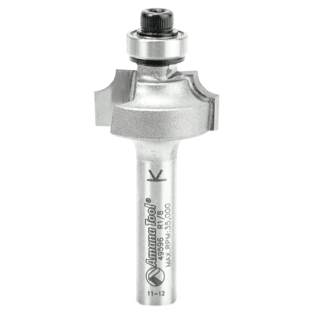 3/4" x 2" x 1/8" Radius Beading Router Bit, 2-Flute, 1/4" Shank