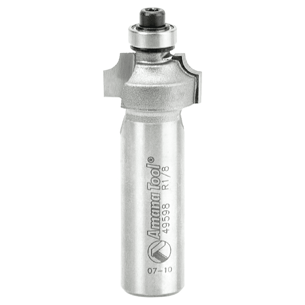 3/4" x 2-5/16" x 1/8" Radius Beading Router Bit, 2-Flute, 1/2" Shank