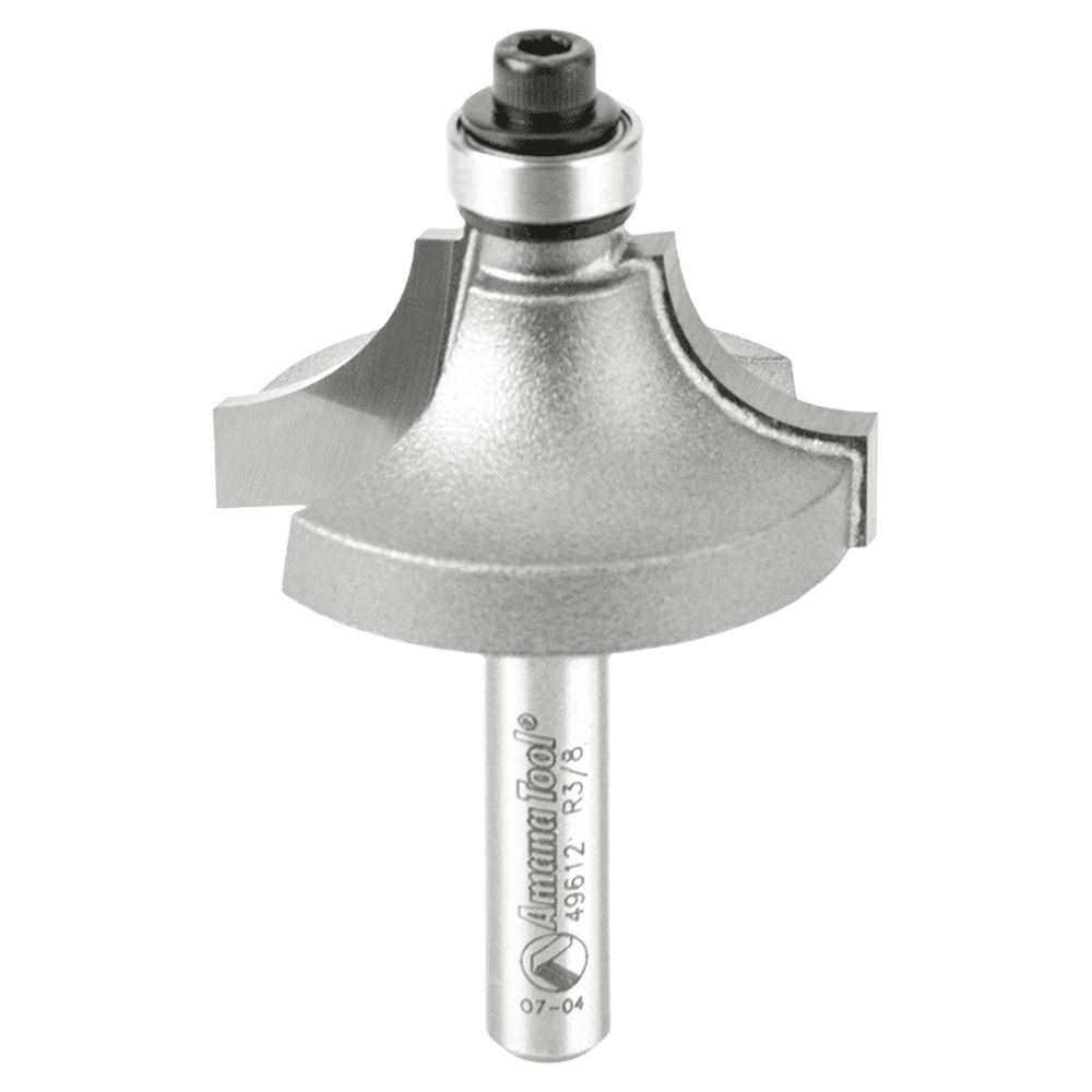 1-1/4" Dia x 5/8" Carbide Tipped Beading Bit, 3/8" Radius, 1/4" Shank