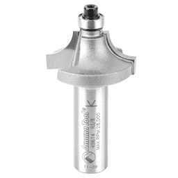 1-1/4" x 2-9/16" x 3/8" Radius Beading Router Bit, 2-Flute, 1/2" Shank