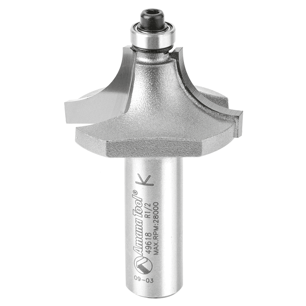 1-1/2" x 2-5/8" x 1/2" Radius Beading Router Bit, 2-Flute, 1/2" Shank
