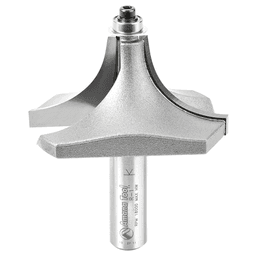 2-1/2" x 3-3/16" x 1" Radius Beading Router Bit, 2-Flute, 1/2" Shank