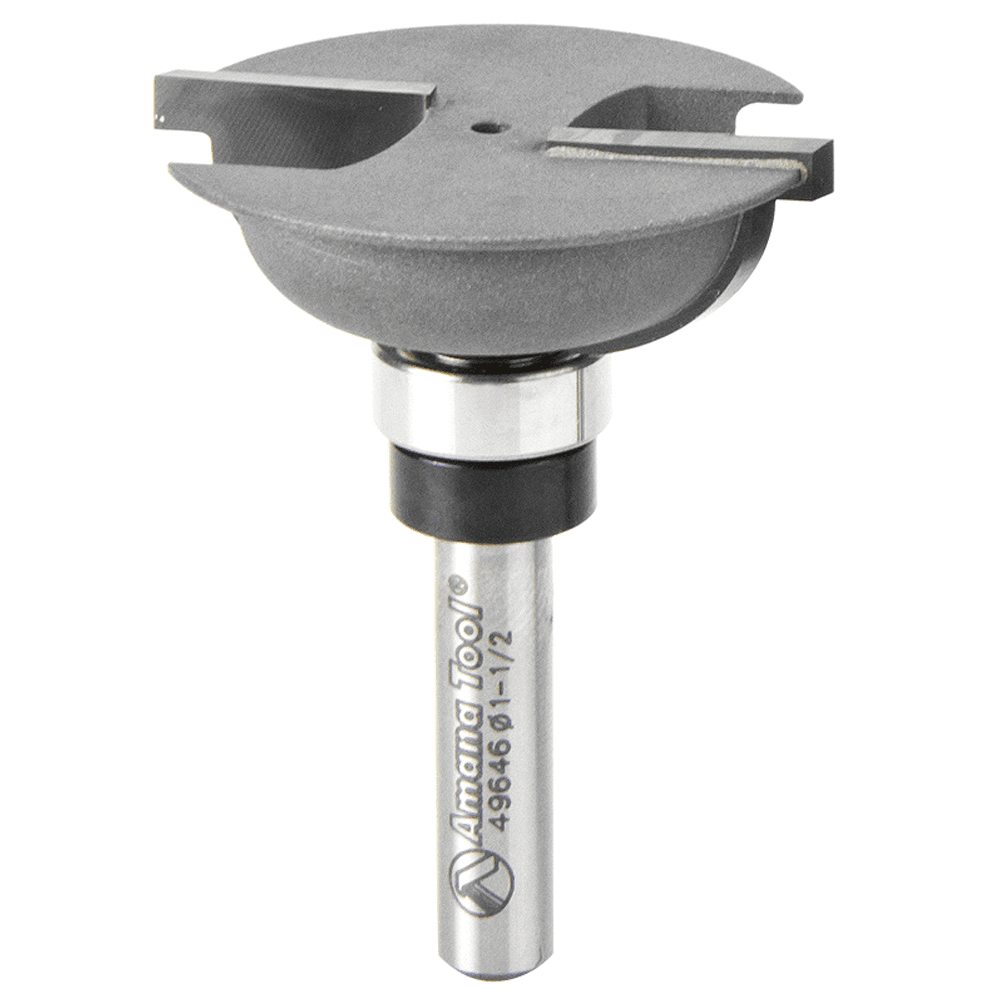 1-7/16" x 1-59/64" Bead Stile Cutter Router Bit, 2-Flute, 1/4" Shank