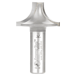 1-3/8" Dia x 3/4" Carbide Tipped Plunging Round Over 1/2" Radius, 1/2" Shank