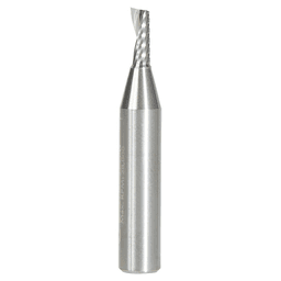 1/8" x 1-1/2" Up-Cut 'O' Aluminum Cutting CNC Spiral Router Bit, 1-Flute, 1/4" Shank
