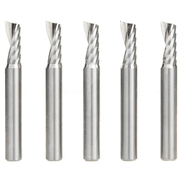 1/4" x 5/8" Up-Cut 'O' Aluminum Cutting CNC Spiral Router Bit, 1-Flute, 1/4" shank (5/Pack)