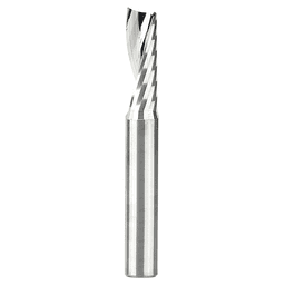 1/4" x 2" Up-Cut 'O' Plastic Cutting CNC Spiral Router Bit, 1-Flute, 1/4" Shank