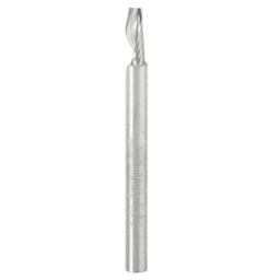 1/8" x 1-1/2" Up-Cut 'O' Aluminum Cutting CNC Spiral Router Bit, 1-Flute, 1/8" Shank