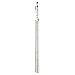 1/8" x 2" Up-Cut 'O' Plastic Cutting CNC Spiral Router Bit, 1-Flute, 1/8" Shank