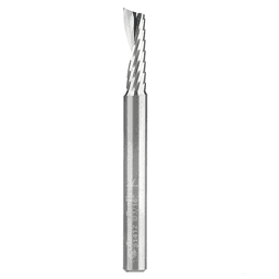 3/16" x 2" Up-Cut 'O' Plastic Cutting CNC Spiral Router Bit, 1-Flute, 3/16" Shank