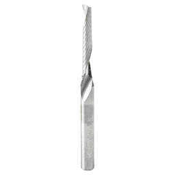 3/16" x 3" Up-Cut 'O' Plastic Cutting CNC Spiral Router Bit, 1-Flute, 1/4" Shank