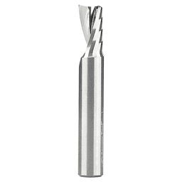 3/8" x 2-1/2" Up-Cut 'O' Plastic Cutting CNC Spiral Router Bit, 1-Flute, 3/8" Shank