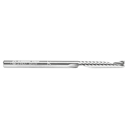 1/8" x 2" x 3/4" Up-Cut 'O' Plastic Cutting CNC Spiral Router Bit, 1-Flute, 1/8" Shank