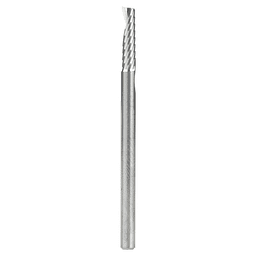 1/8" x 2" Up-Cut 'O' Aluminum Cutting CNC Spiral Router Bit, 1-Flute, 1/8" Shank