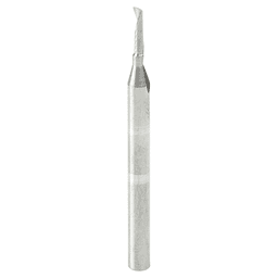 1/16" x 1-1/2" Up-Cut 'O' Aluminum Cutting CNC Spiral Router Bit, 1-Flute, 1/8" Shank