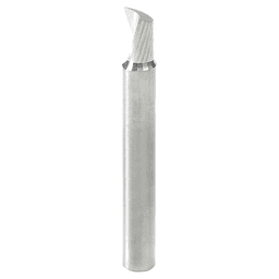 1/4" x 2" Up-Cut 'O' Aluminum Cutting CNC Spiral Router Bit, 1-Flute, 1/4" Shank