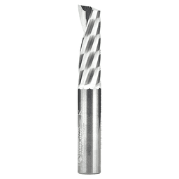 1/2" x 3-1/2" x 1-5/8" Up-Cut 'O' Aluminum Cutting CNC Spiral Router Bit, 1-Flute, 1/2" Shank