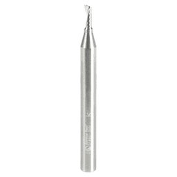 3mm x 63mm Up-Cut 'O' Aluminum Cutting CNC Spiral Router Bit, 1-Flute, 6mm Shank