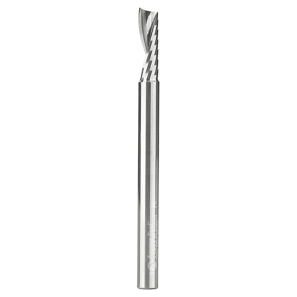 5mm x 64mm Up-Cut 'O' Plastic Cutting CNC Spiral Router Bit, 1-Flute, 5mm Shank