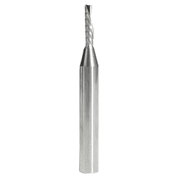 3mm x 50mm Down-Cut 'O' Plastic Cutting CNC Spiral Router Bit, 1-Flute, 6mm Shank