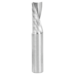 1/2" x 3" Down-Cut 'O' Plastic Cutting CNC Spiral Router Bit, 1-Flute, 1/2" Shank